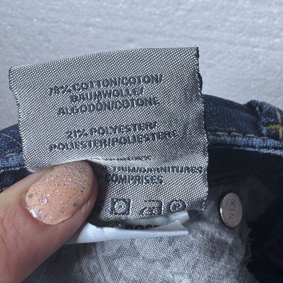 Silver Womens Size 30 x 31 Camden Rose Bell Dark Wash Flare Jeans Denim Low Rise - Picture 9 of 9